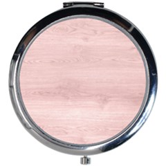 Pink Wood Mini Round Mirror