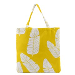 Yellow Banana Leaves Grocery Tote Bag by ConteMonfreyShop