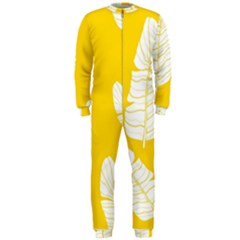 Yellow Banana Leaves Onepiece Jumpsuit (men) by ConteMonfreyShop