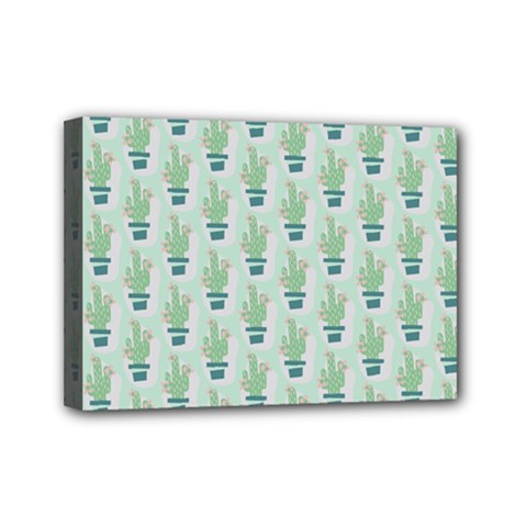 Cuteness Overload Of Cactus!   Mini Canvas 7  X 5  (stretched) by ConteMonfreyShop