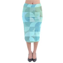 Geometric Ocean   Midi Pencil Skirt by ConteMonfreyShop