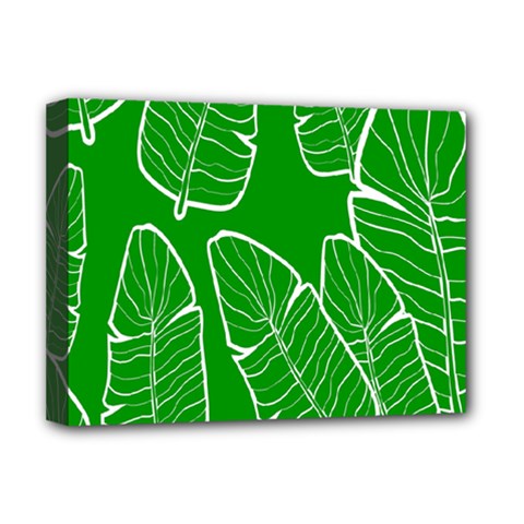 Green Banana Leaves Deluxe Canvas 16  X 12  (stretched)  by ConteMonfreyShop