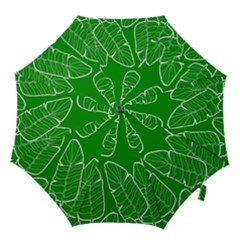 Green Banana Leaves Hook Handle Umbrella (small) by ConteMonfreyShop