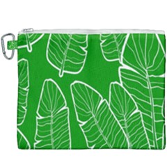 Green Banana Leaves Canvas Cosmetic Bag (xxxl)