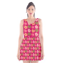 Little Flowers Garden   Scoop Neck Skater Dress by ConteMonfreyShop