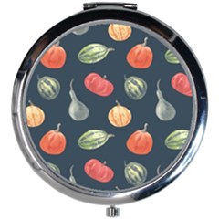 Vintage Vegetables  Mini Round Mirror