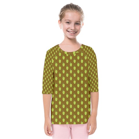 All The Green Apples Kids  Quarter Sleeve Raglan Tee by ConteMonfreyShop