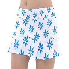 Little Blue Daisies  Classic Tennis Skirt by ConteMonfreyShop