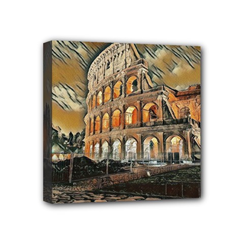 Colosseo Italy Mini Canvas 4  X 4  (stretched) by ConteMonfrey