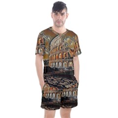 Colosseo Italy Men s Mesh Tee And Shorts Set