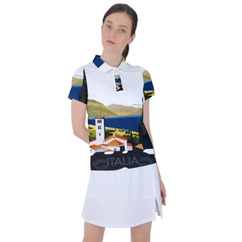 River Small Town Landscape Women s Polo Tee by ConteMonfrey