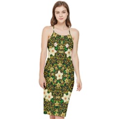 Flower Power And Big Porcelainflowers In Blooming Style Bodycon Cross Back Summer Dress by pepitasart