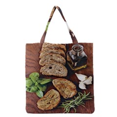 Oil, Basil, Garlic, Bread And Rosemary - Italian Food Grocery Tote Bag by ConteMonfrey