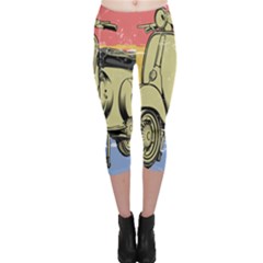 I`m Waiting On My Vespa Capri Leggings  by ConteMonfrey