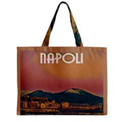 Red Summer Napoli - Vesuvio Zipper Mini Tote Bag by ConteMonfrey