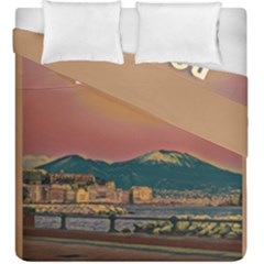 Red Summer Napoli - Vesuvio Duvet Cover Double Side (king Size) by ConteMonfrey