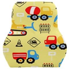 Seamless Pattern Vector Industrial Vehicle Cartoon Car Seat Back Cushion  by Jancukart