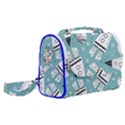 Cute seamless pattern with rocket planets-stars Satchel Shoulder Bag View2