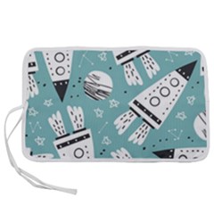 Cute Seamless Pattern With Rocket Planets-stars Pen Storage Case (s) by BangZart