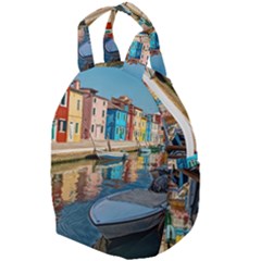Boats In Venice - Colorful Italy Travel Backpacks by ConteMonfrey