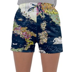 Map Italy Blue Sleepwear Shorts by ConteMonfrey