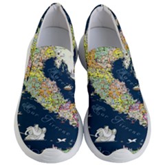 Map Italy Blue Women s Lightweight Slip Ons by ConteMonfrey