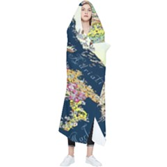 Map Italy Blue Wearable Blanket by ConteMonfrey