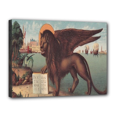 Lion Of Venice, Italy Canvas 16  X 12  (stretched) by ConteMonfrey