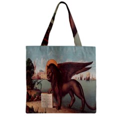 Lion Of Venice, Italy Zipper Grocery Tote Bag by ConteMonfrey