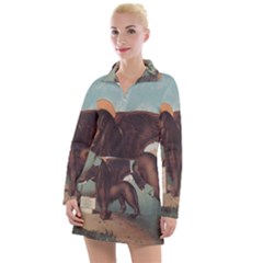 Lion Of Venice, Italy Women s Long Sleeve Casual Dress by ConteMonfrey