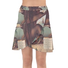 Lion Of Venice, Italy Wrap Front Skirt