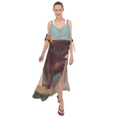 Lion Of Venice, Italy Maxi Chiffon Cover Up Dress by ConteMonfrey