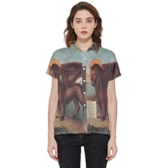 Lion Of Venice, Italy Short Sleeve Pocket Shirt by ConteMonfrey