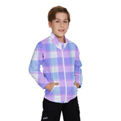 Cotton Candy Plaids - Blue, Pink, White Kids  Windbreaker