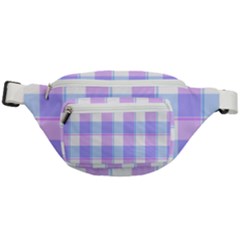 Cotton Candy Plaids - Blue, Pink, White Fanny Pack by ConteMonfrey