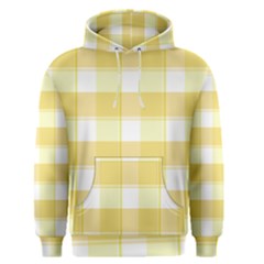 Cute Plaids White Yellow Men s Core Hoodie by ConteMonfrey