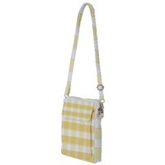 Cute Plaids White Yellow Multi Function Travel Bag by ConteMonfrey