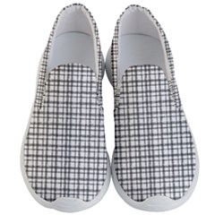 Small White Lines - Plaids Men s Lightweight Slip Ons by ConteMonfrey