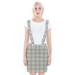 Vintage Gray Plaids Braces Suspender Skirt by ConteMonfrey