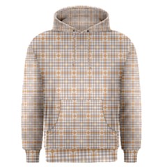 Portuguese Vibes - Brown And White Geometric Plaids Men s Core Hoodie by ConteMonfrey