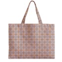 Portuguese Vibes - Brown and white geometric plaids Zipper Mini Tote Bag View2