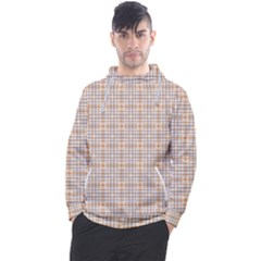 Portuguese Vibes - Brown And White Geometric Plaids Men s Pullover Hoodie by ConteMonfrey