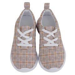 Portuguese Vibes - Brown and white geometric plaids Running Shoes