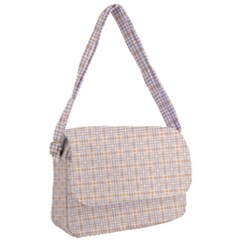 Portuguese Vibes - Brown and white geometric plaids Courier Bag