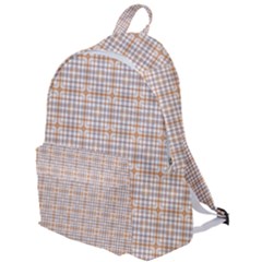 Portuguese Vibes - Brown and white geometric plaids The Plain Backpack