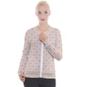 Portuguese Vibes - Brown and white geometric plaids Casual Zip Up Jacket View1