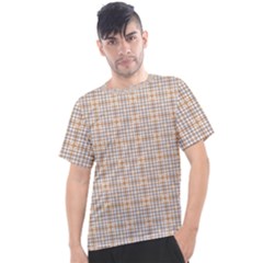 Portuguese Vibes - Brown and white geometric plaids Men s Sport Top