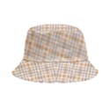 Portuguese Vibes - Brown and white geometric plaids Bucket Hat View2