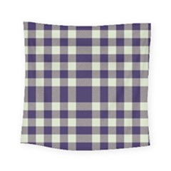Dark Blue Plaid Square Tapestry (small) by ConteMonfrey