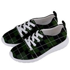 Modern Green Plaid Women s Lightweight Sports Shoes by ConteMonfrey